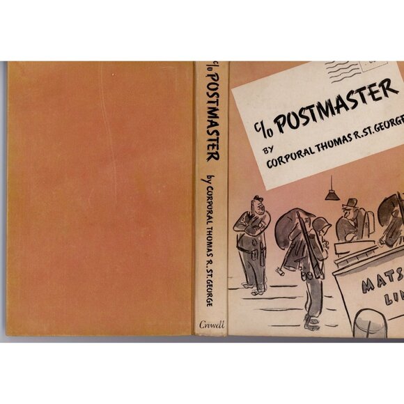 1944 C/O Postmaster St. George WWII Aussie Army Humor HC w/ DJ & Book Club Inser - Picture 3 of 9